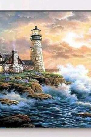 Lighthouse Diamond Painting Kit – DIY Craft Project 40*90