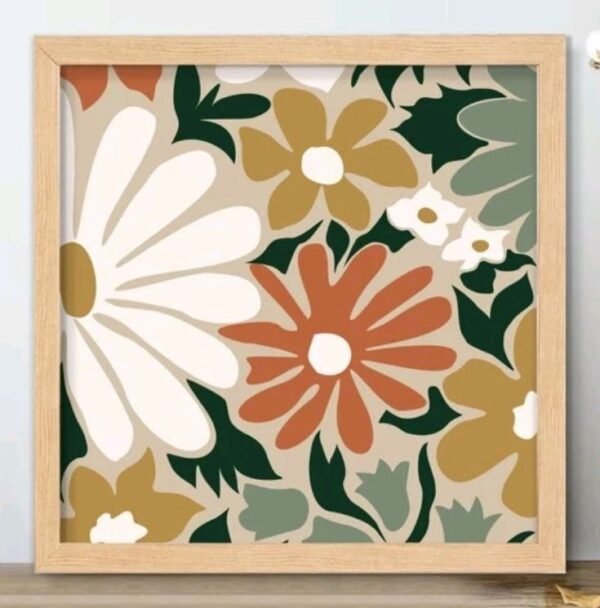 Floral Art Diamond Painting Kit 25*25