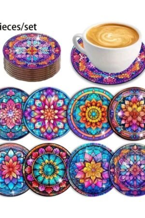 Mandala Diamond Painting Coasters Set
