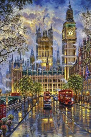 London Street - DIY Craft Project 30*40