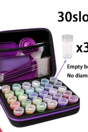 شنطة 30 عبوة لحفظ الخرز مع الادوات