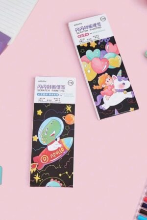19 Pcs/Set Scratch Art Bookmarks Children DIY Scratch Art Kits