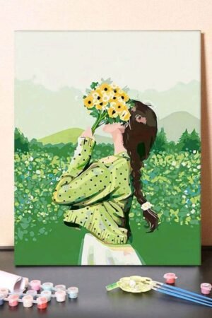 Girl With A Bouquet