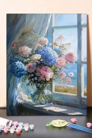 Flower Bouquet By The Window