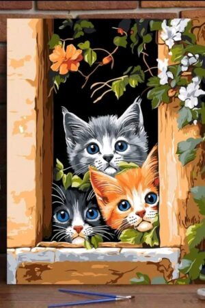 Cute Cats on the window