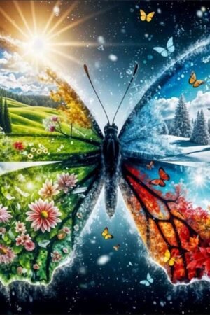 Seasonal Butterfly - DIY Craft Project 40*40