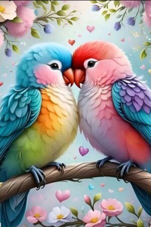 2 Parrots 30*30 diamond painting kit
