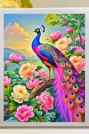 Majestic Peacock- DIY Craft Project 30*40