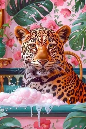 Leopard - DIY Craft Project 30*40