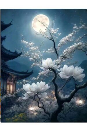 Night Flower - DIY Craft Project 30*40