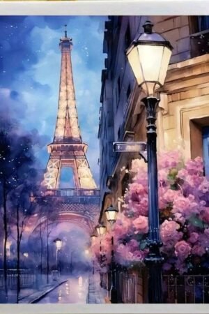 Paris at night - DIY Craft Project 30*40