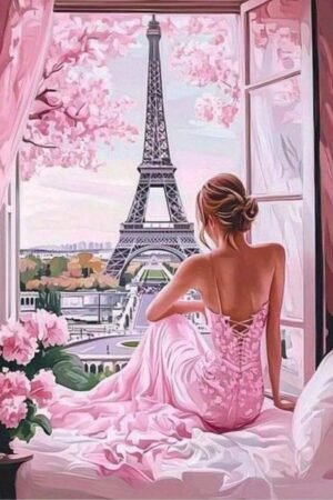 Girl in Paris - DIY Craft Project 30*40