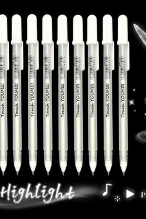 white highlighter gel pen