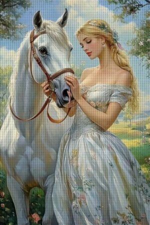 White Horse & Lady