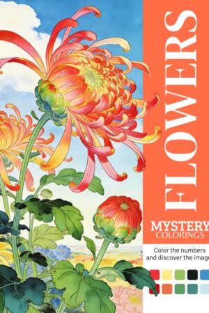 Flowers mystery coloring book