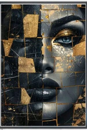 Women Face Abstract - DIY Craft Project 30*40