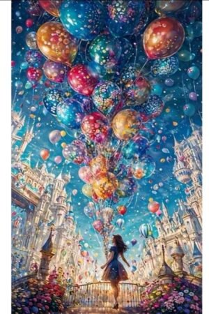 Balloons Diamond Painting Kit - DIY Craft Project 30*50