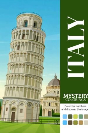 ITALY mystery coloring book