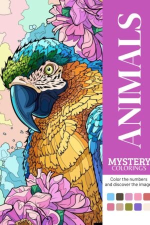 Animals mystery coloring book