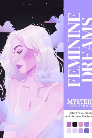 Feminine mystery coloring book