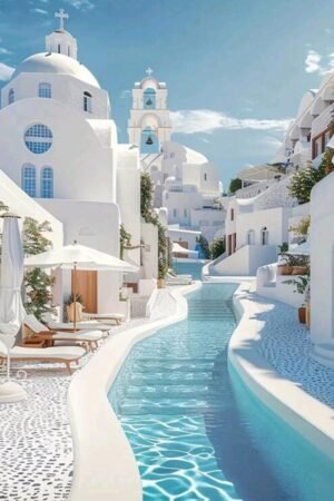Santorini - DIY Craft Project 40*40