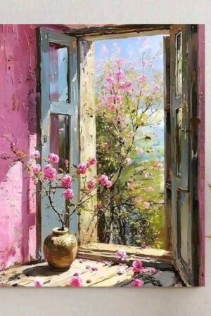 Floral Window View