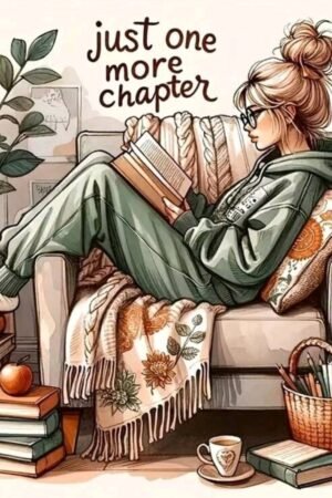 Just One More Chapter - DIY Craft Project 40*40
