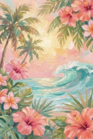 Pink Tone Beach 30*40