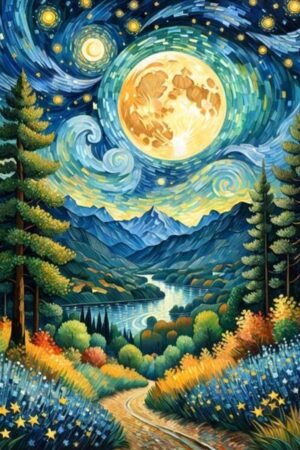 Full Moon Scenery