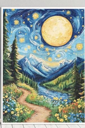 Starry Night Mountain 40*60