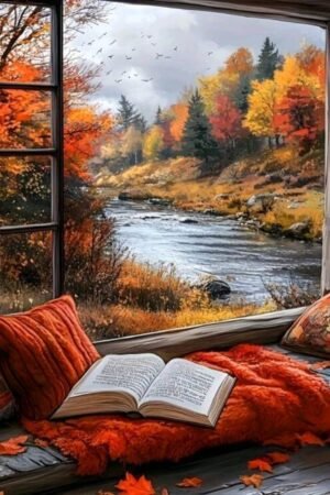 Autumn Window View 40*40